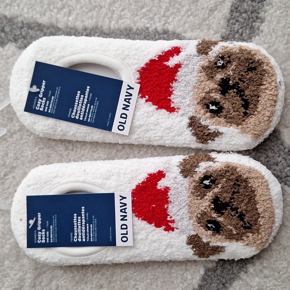 NEW 2 Pairs OLD NAVY Cozy Gripper Socks - Picture 1 of 5